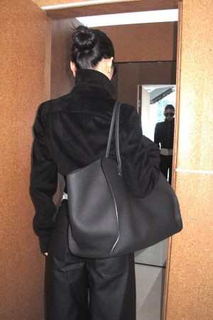 ROVENTE Cropped Suede Jacket with High Collar and Zipper Detailing