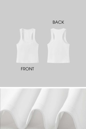 ROVENTE Curve-Hugging Ribbed Tank Top