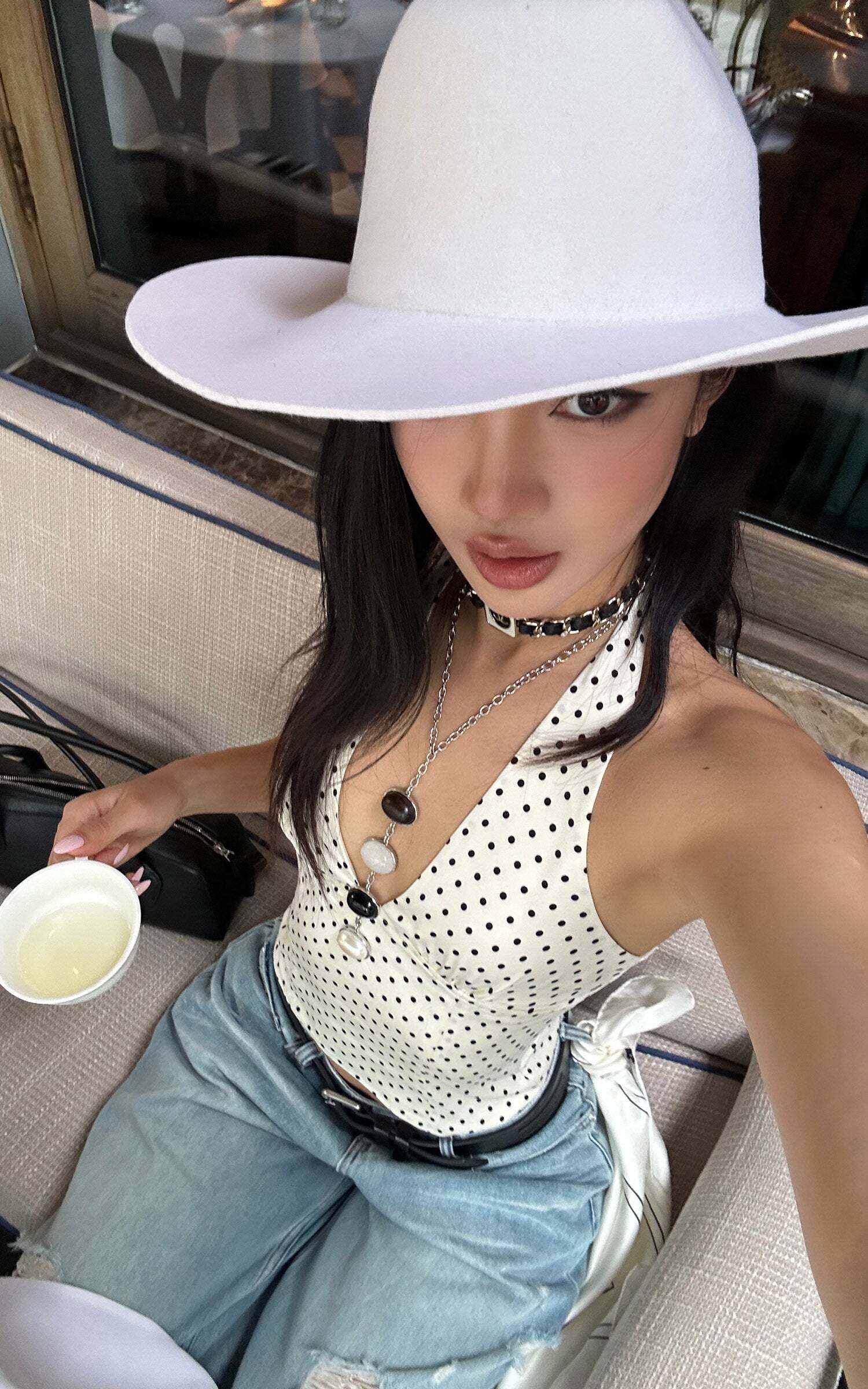 ROVENTE Distressed Wide-Leg Jeans ROVENTE Distressed Wide-Leg Jeans