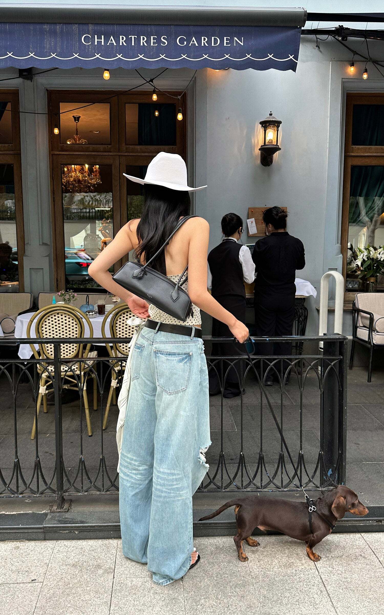 ROVENTE Distressed Wide-Leg Jeans ROVENTE Distressed Wide-Leg Jeans