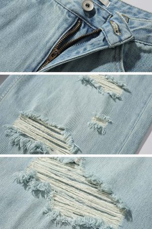 ROVENTE Distressed Wide-Leg Jeans