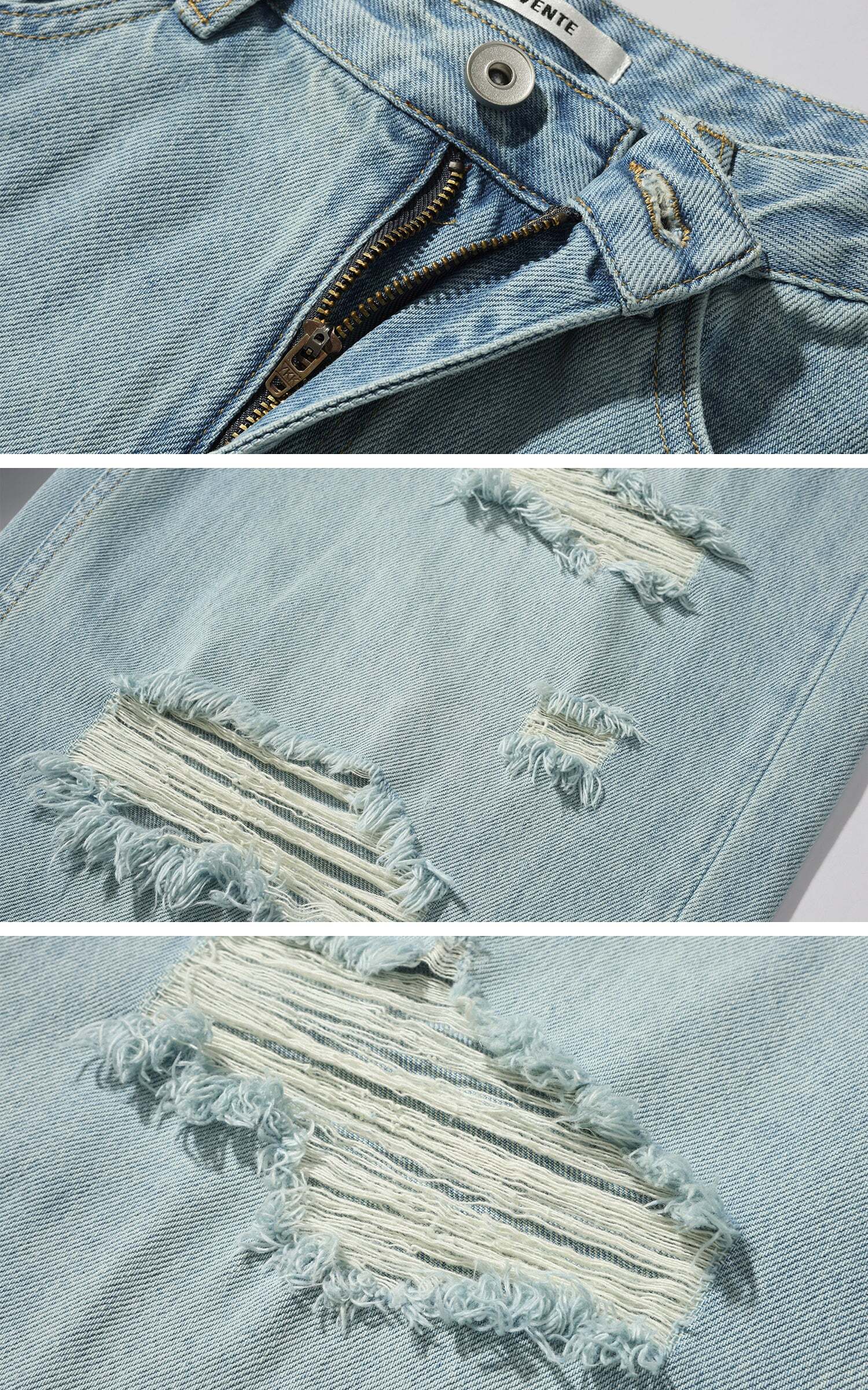 ROVENTE Distressed Wide-Leg Jeans ROVENTE Distressed Wide-Leg Jeans