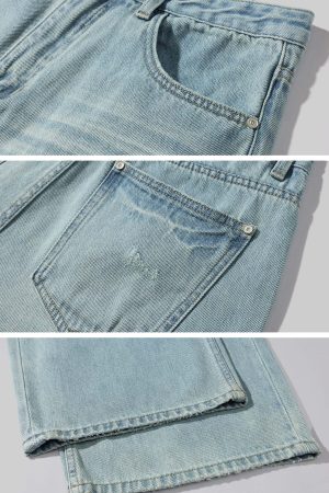 ROVENTE Distressed Wide-Leg Jeans