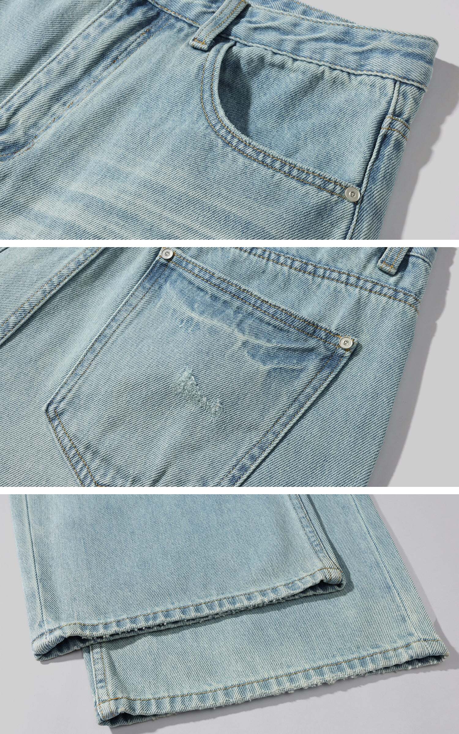 ROVENTE Distressed Wide-Leg Jeans ROVENTE Distressed Wide-Leg Jeans