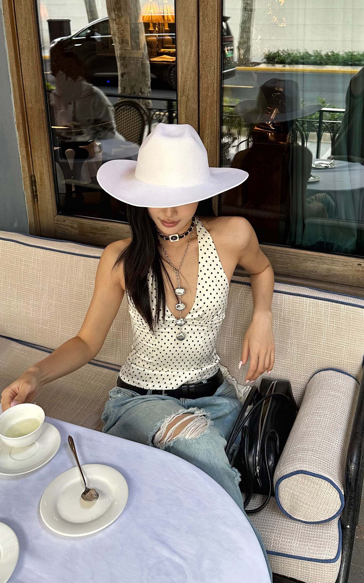 ROVENTE Distressed Wide-Leg Jeans ROVENTE Distressed Wide-Leg Jeans