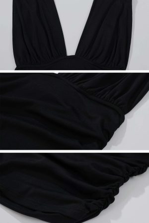 ROVENTE Draped Fitted Tank & Shorts Set