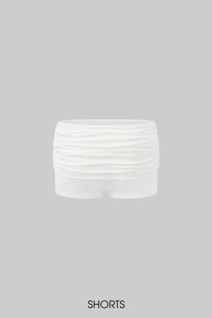 ROVENTE Draped Fitted Tank & Shorts Set