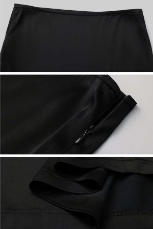 ROVENTE Draped Waistband Maxi Skirt