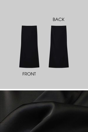 ROVENTE Draped Waistband Maxi Skirt