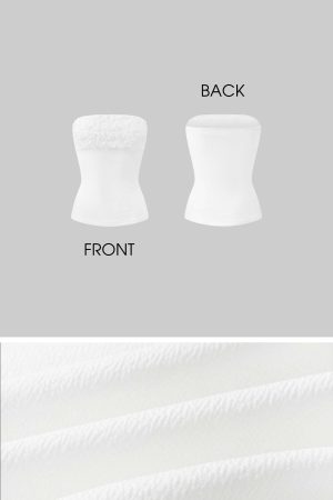 ROVENTE Embellished Strapless Knit Top