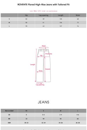 ROVENTE Flared High-Rise Jeans with Tailored Fit