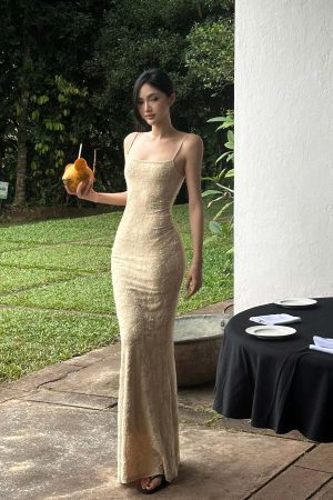 ROVENTE Floral Lace Sculpted Slip Maxi Dress