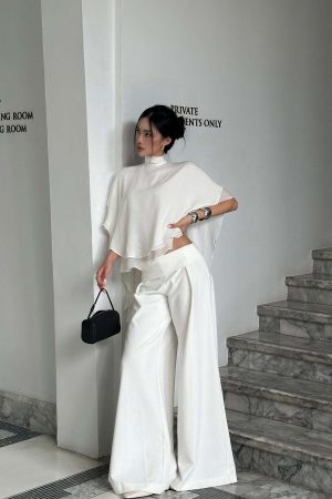 ROVENTE High-Waisted Wide-Leg Pants