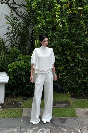 ROVENTE High-Waisted Wide-Leg Pants