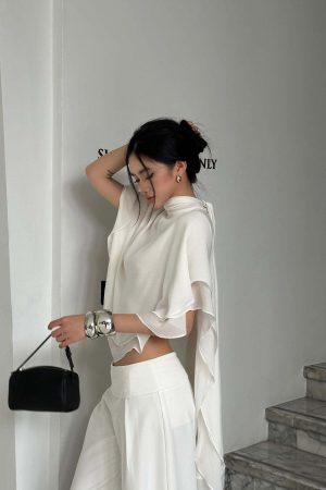 ROVENTE High-Waisted Wide-Leg Pants