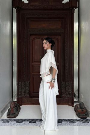 ROVENTE High-Waisted Wide-Leg Pants