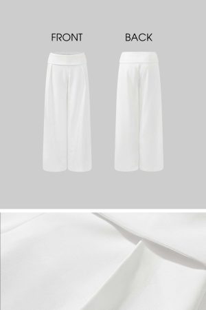 ROVENTE High-Waisted Wide-Leg Pants