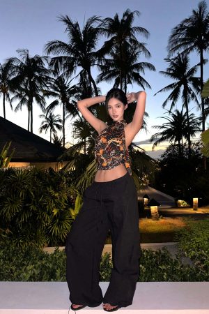 ROVENTE Inferno Wings Backless Tie Halter