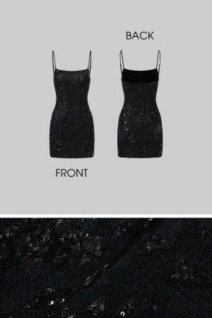 ROVENTE Midnight Glimmer Sequin Dress