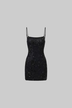 ROVENTE Midnight Glimmer Sequin Dress