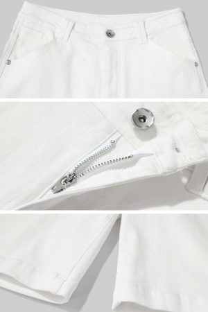 ROVENTE Minimalist White Tailored Bermudas