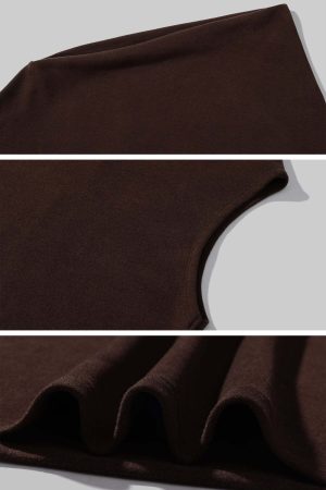 ROVENTE One-Shoulder Draped Fitted Tee