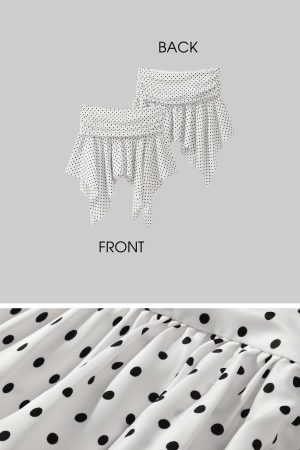 ROVENTE Polka Dot Halter Top & Skirt Set