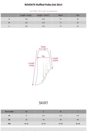 ROVENTE Ruffled Polka Dot Skirt