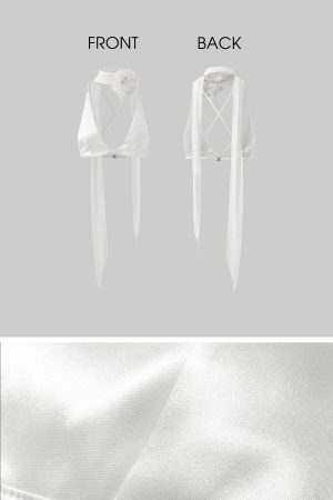 ROVENTE Satin Strap Top & Sequin Skirt Set