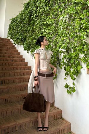 ROVENTE Sculpted Tie-Neck Corset Top