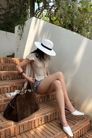 ROVENTE Sculpted Tie-Neck Corset Top