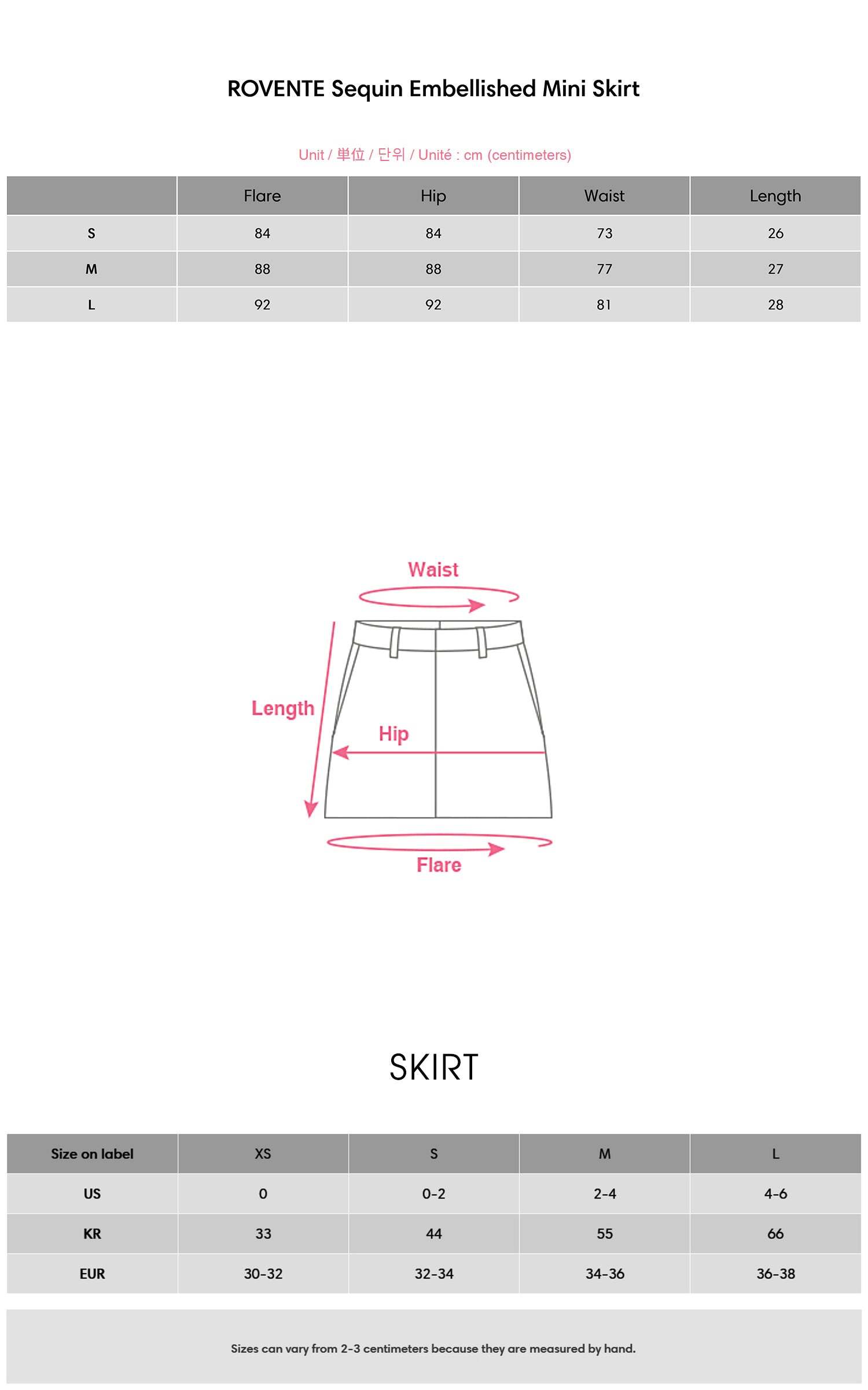 ROVENTE Sequin Embellished Mini Skirt ROVENTE Sequin Embellished Mini Skirt