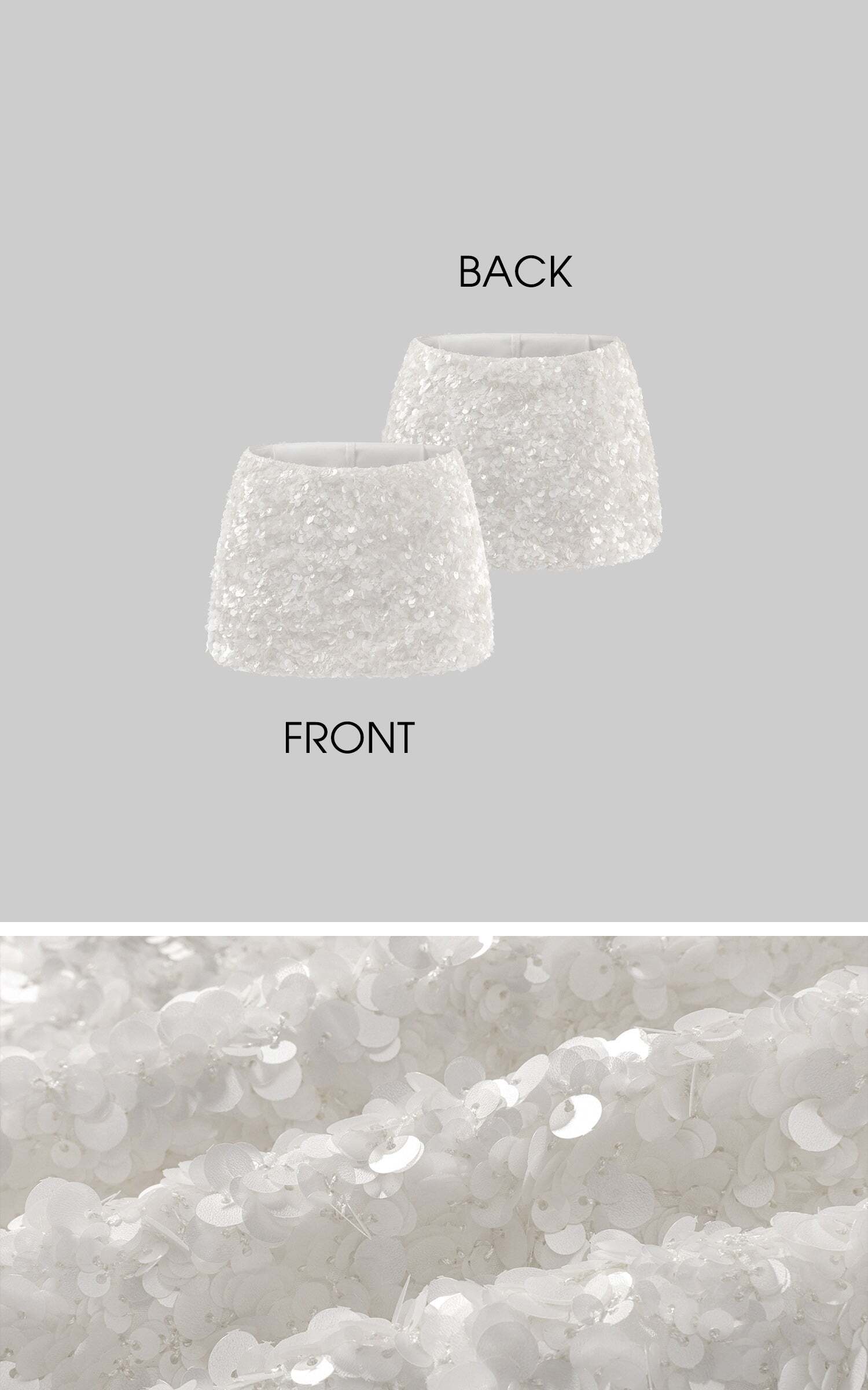 ROVENTE Sequin Embellished Mini Skirt ROVENTE Sequin Embellished Mini Skirt