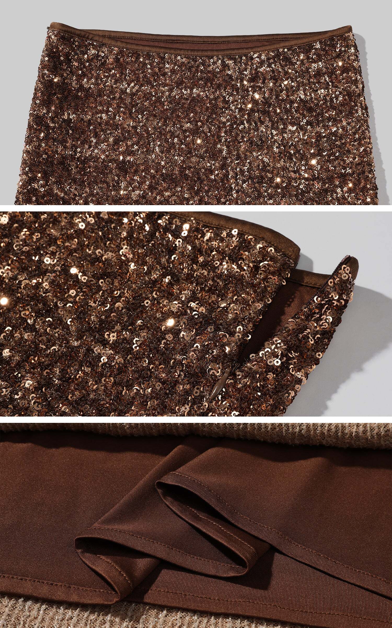 ROVENTE Sequin Mermaid Maxi Skirt with High Waist and Body-Hugging Silhouette ROVENTE Sequin Mermaid Maxi Skirt with High Waist and Body-Hugging Silhouette