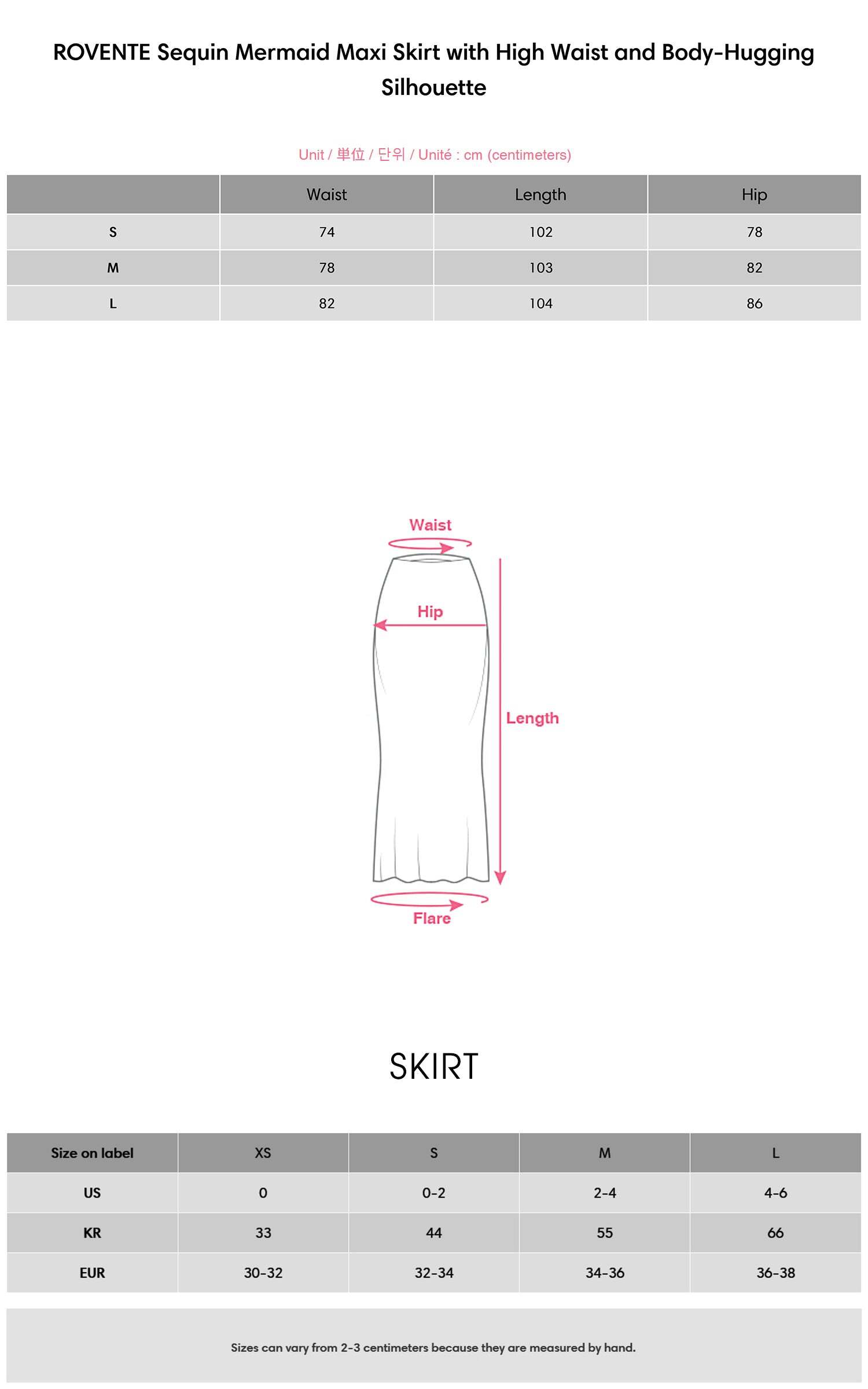 ROVENTE Sequin Mermaid Maxi Skirt with High Waist and Body-Hugging Silhouette ROVENTE Sequin Mermaid Maxi Skirt with High Waist and Body-Hugging Silhouette