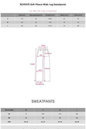 ROVENTE Soft-Fleece Wide-Leg Sweatpants