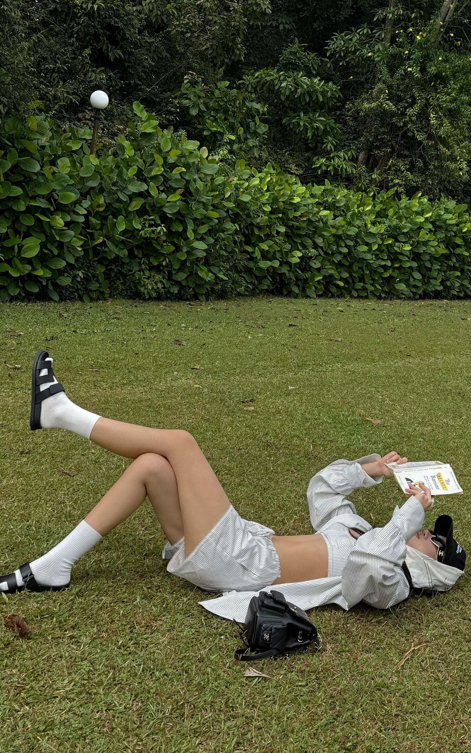 ROVENTE Striped Cotton Three-Piece Lounge Set ROVENTE Striped Cotton Three-Piece Lounge Set