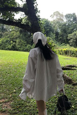 ROVENTE Striped Cotton Three-Piece Lounge Set