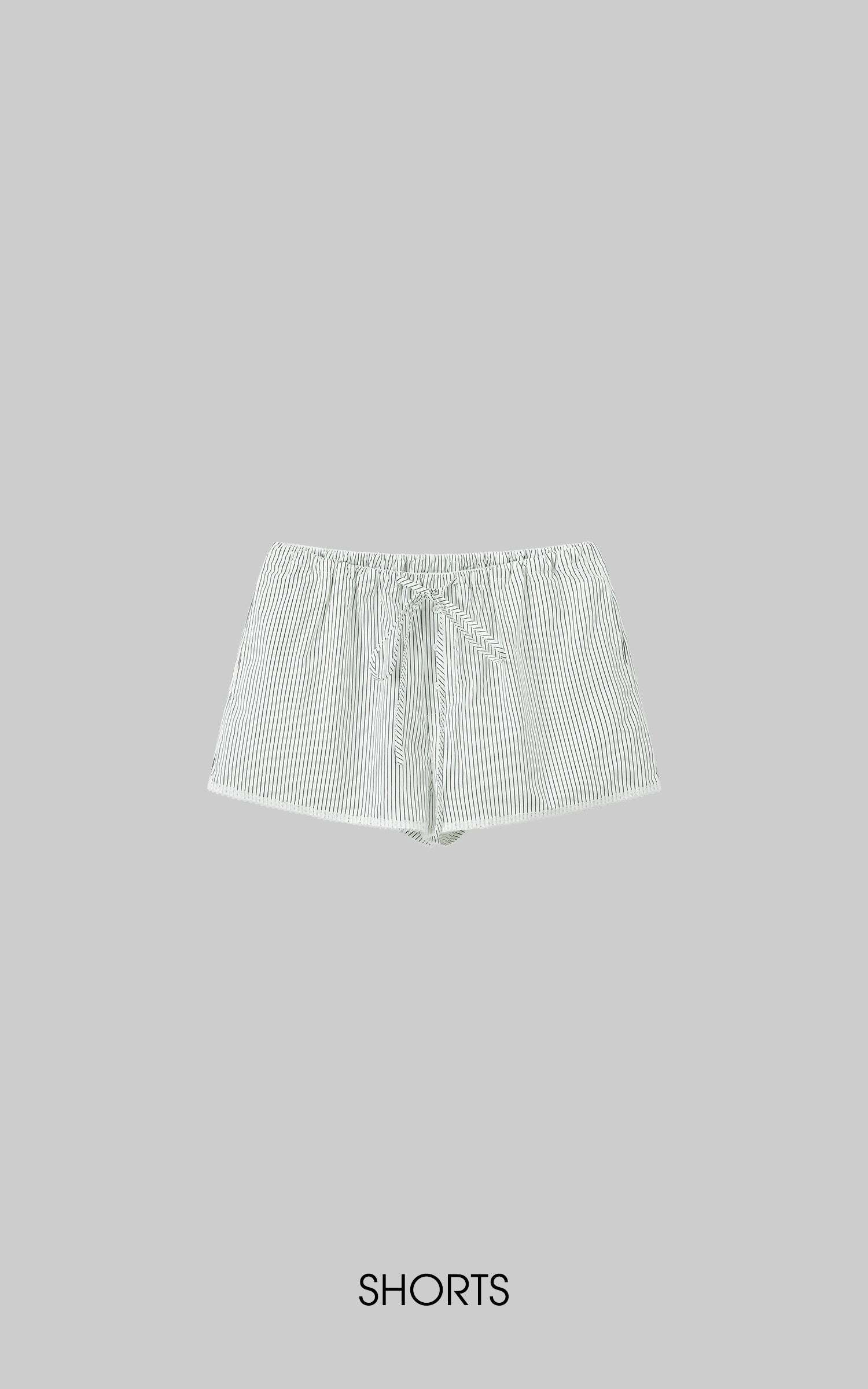 ROVENTE Striped Cotton Three-Piece Lounge Set ROVENTE Striped Cotton Three-Piece Lounge Set