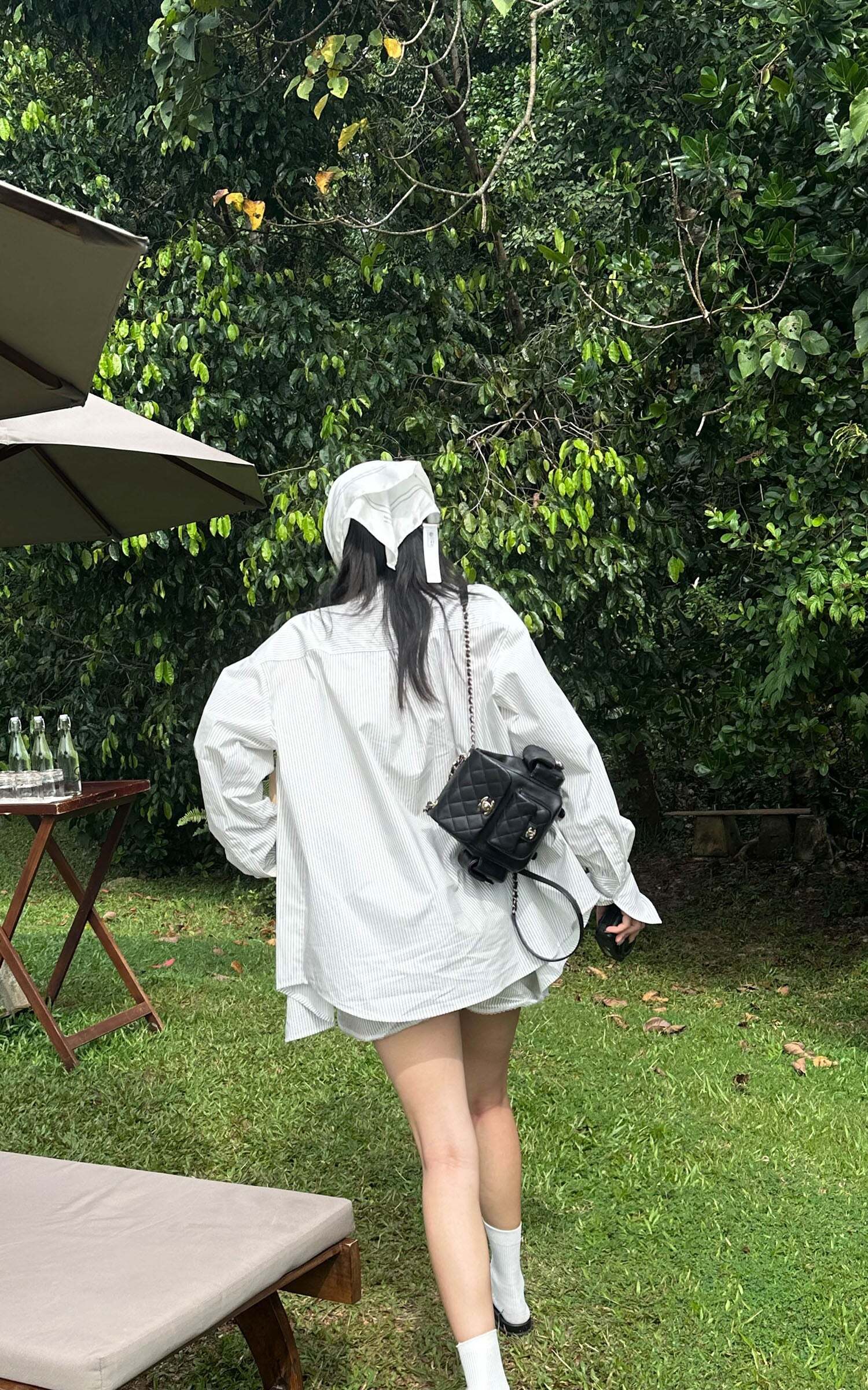 ROVENTE Striped Cotton Three-Piece Lounge Set ROVENTE Striped Cotton Three-Piece Lounge Set