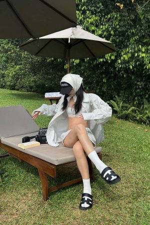 ROVENTE Striped Cotton Three-Piece Lounge Set