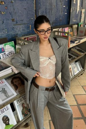 ROVENTE Structured Oversized Blazer & Tailored Pants Set