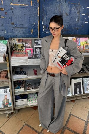 ROVENTE Structured Oversized Blazer & Tailored Pants Set