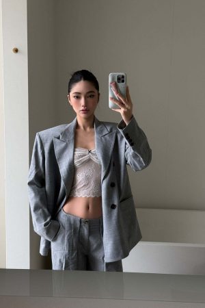 ROVENTE Structured Oversized Blazer & Tailored Pants Set