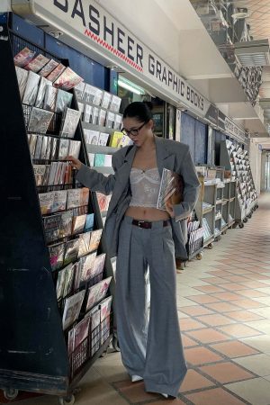 ROVENTE Structured Oversized Blazer & Tailored Pants Set