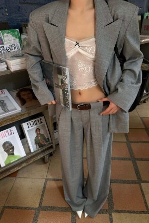 ROVENTE Structured Oversized Blazer & Tailored Pants Set