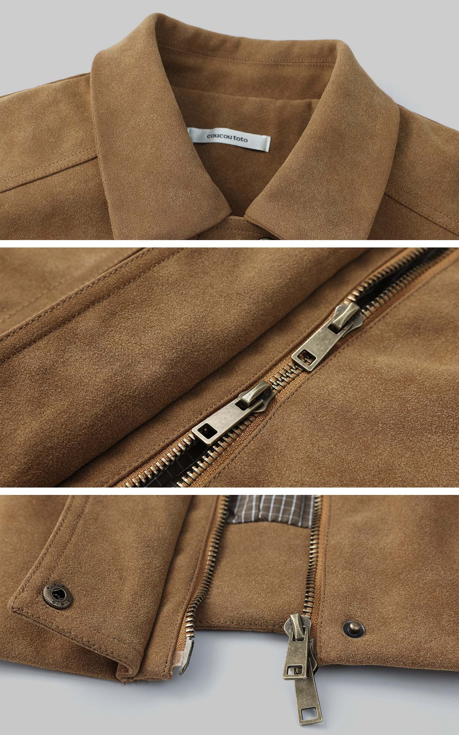 ROVENTE Suede Effect Jacket and Shorts Set ROVENTE Suede Effect Jacket and Shorts Set