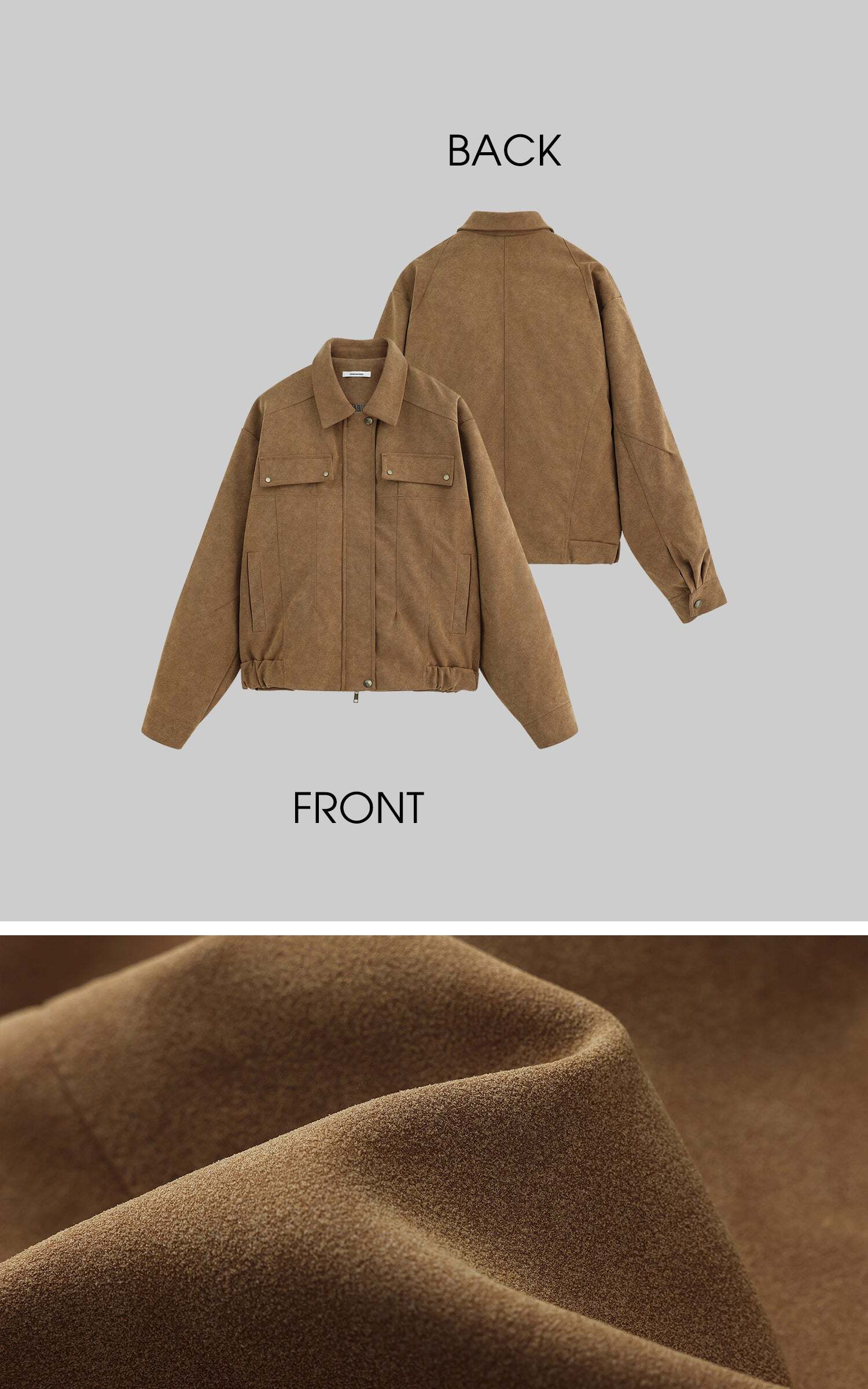 ROVENTE Suede Effect Jacket and Shorts Set ROVENTE Suede Effect Jacket and Shorts Set