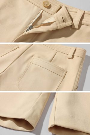 ROVENTE Wide Leg Bermuda Shorts High Waist Minimalist Summer Essential