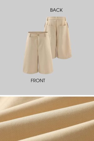 ROVENTE Wide Leg Bermuda Shorts High Waist Minimalist Summer Essential